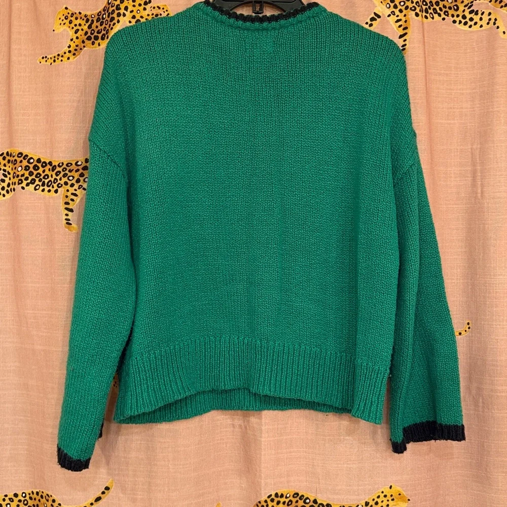 Anthropologie Porridge Wide Sleeve Graphic Number Sweater - Picture 11 of 11